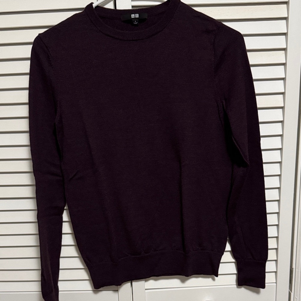 Uniqlo Merino Wool Sweater Purple